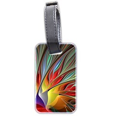 Fractal Bird Of Paradise Luggage Tags (two Sides)