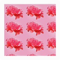 Pink Floral Pattern Medium Glasses Cloth (2-side) by paulaoliveiradesign