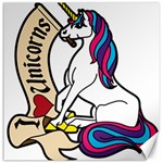 I Love Unicorn  Canvas 16  x 16   15.2 x15.41  Canvas - 1