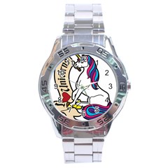 I Love Unicorn  Stainless Steel Analogue Watch by ninabolenart