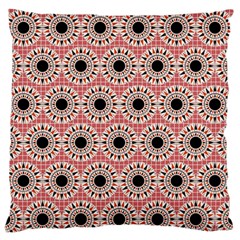 Black Stars Pattern Large Flano Cushion Case (one Side) by linceazul