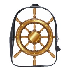 Boat Wheel Transparent Clip Art School Bags(large) 