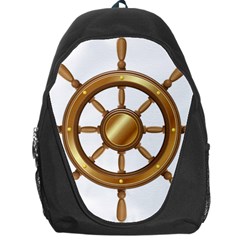 Boat Wheel Transparent Clip Art Backpack Bag by BangZart