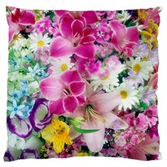 Colorful Flowers Patterns Large Cushion Case (two Sides) by BangZart