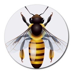 Bee Round Mousepads by BangZart