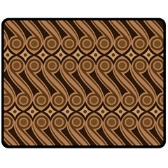 Batik The Traditional Fabric Double Sided Fleece Blanket (medium) 