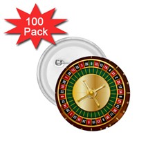 Casino Roulette Clipart 1 75  Buttons (100 Pack)  by BangZart