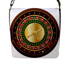 Casino Roulette Clipart Flap Messenger Bag (l)  by BangZart