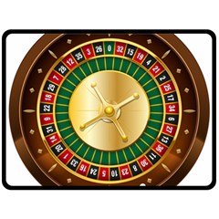 Casino Roulette Clipart Double Sided Fleece Blanket (large) 