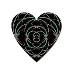 Abstract Spider Web Heart Magnet by BangZart
