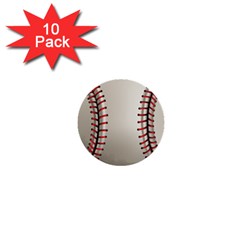 Baseball 1  Mini Buttons (10 Pack) 