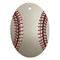 Baseball Oval Ornament (two Sides) by BangZart