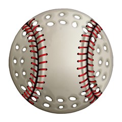 Baseball Round Filigree Ornament (two Sides) by BangZart