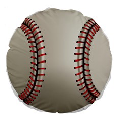 Baseball Large 18  Premium Flano Round Cushions