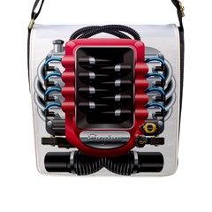 Car Engine Flap Messenger Bag (l)  by BangZart