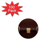 Brown Bag 1  Mini Buttons (100 Pack) 