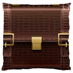 Brown Bag Large Flano Cushion Case (two Sides)