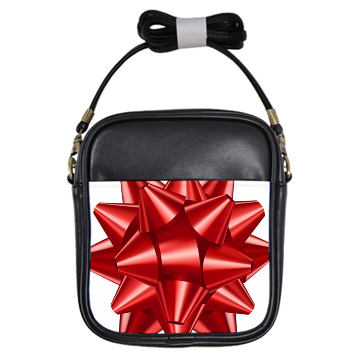 Red Bow Girls Sling Bags