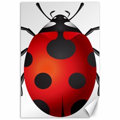 Ladybug Insects Canvas 12  X 18   by BangZart