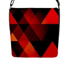 Abstract Triangle Wallpaper Flap Messenger Bag (l) 