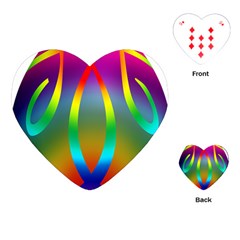Colorful Easter Egg Playing Cards (heart)  by BangZart