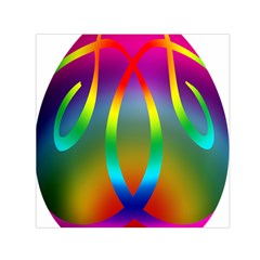 Colorful Easter Egg Small Satin Scarf (square)