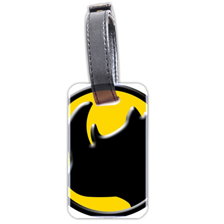 Black Rhino Logo Luggage Tags (Two Sides)