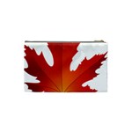 Autumn Maple Leaf Clip Art Cosmetic Bag (Small)  Back