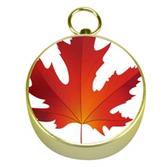 Autumn Maple Leaf Clip Art Gold Compasses