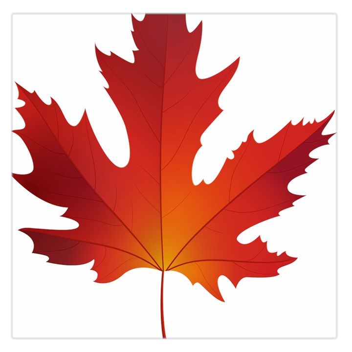 Autumn Maple Leaf Clip Art Large Satin Scarf (Square)