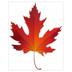 Autumn Maple Leaf Clip Art Drawstring Bag (small)