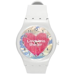 Love Concept Poster Design Round Plastic Sport Watch (m) by dflcprints