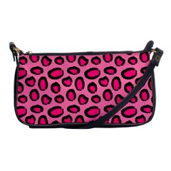Cute Pink Animal Pattern Background Shoulder Clutch Bags by TastefulDesigns