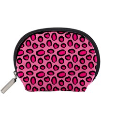 Cute Pink Animal Pattern Background Accessory Pouches (small)  by TastefulDesigns