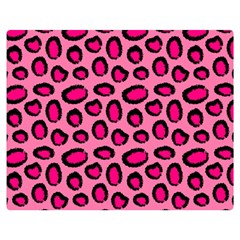 Cute Pink Animal Pattern Background Double Sided Flano Blanket (medium)  by TastefulDesigns