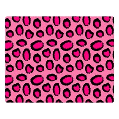 Cute Pink Animal Pattern Background Double Sided Flano Blanket (large)  by TastefulDesigns