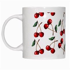 Cherry Red White Mugs