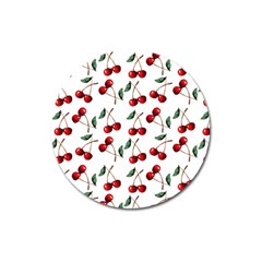 Cherry Red Magnet 3  (round) by Kathrinlegg