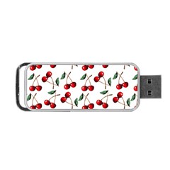 Cherry Red Portable Usb Flash (one Side) by Kathrinlegg