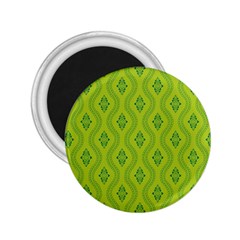 Decorative Green Pattern Background  2 25  Magnets