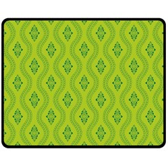 Decorative Green Pattern Background  Double Sided Fleece Blanket (medium)  by TastefulDesigns