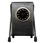 Abstract Pattern Honeycomb Pen Holder Desk Clocks Front