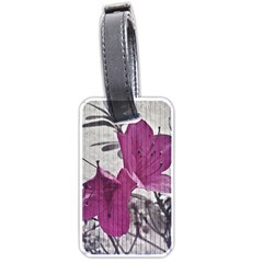 Vintage Style Flower Photo Luggage Tags (one Side)  by dflcprints