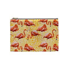 Flamingo Cosmetic Bag (medium) by PattyVilleDesigns