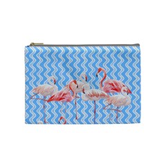 Flamingo Cosmetic Bag (medium) by PattyVilleDesigns