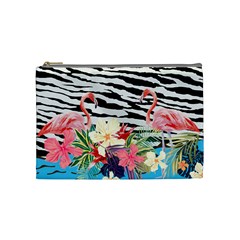 Flamingo Cosmetic Bag (medium) by PattyVilleDesigns