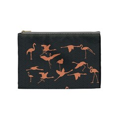 Flamingo Cosmetic Bag (medium) by PattyVilleDesigns