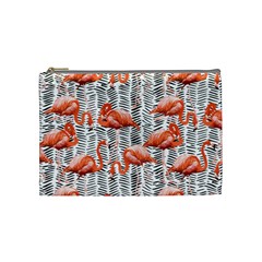 Flamingo Cosmetic Bag (medium) by PattyVilleDesigns