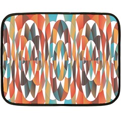 Colorful Geometric Abstract Double Sided Fleece Blanket (mini)  by linceazul