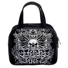 Tattoo Tribal Street Art Classic Handbags (2 Sides) by Valentinaart